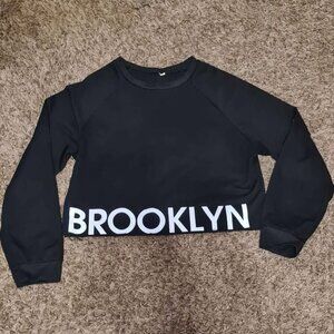 Black Brooklyn Cropped Sweatshirt Preowned | M